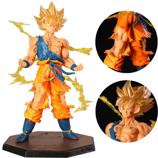 18CM Anime Figure Dragon Ball Z Super Saiyan Son Goku Action Figure Model Toy Collectible Model Doll Ornament Kids Children Gift